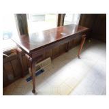 wooden foyer table...