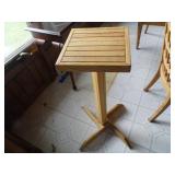 wooden plant stand...