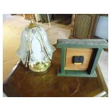 touch glass table lamp & wood water...