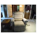 59" floor lamp w/lampshade and pull...