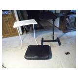 black chair cushion, white vintage ...