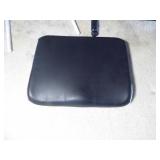 black chair cushion, white vintage ...