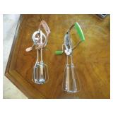 vintage cream handled & green handl...