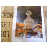 small box of clear wine glasses qua...