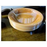 vintage peach lustre Leaf pattern F...