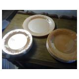 vintage peach lustre Leaf pattern F...