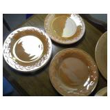 vintage peach lustre Leaf pattern F...