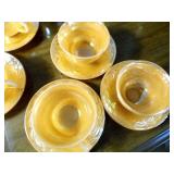 vintage peach lustre Leaf pattern F...