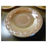 vintage peach lustre Leaf pattern F...