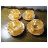 vintage peach lustre three line Fir...