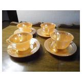 vintage peach lustre three line Fir...