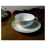 variety of china teacups & saucers,...