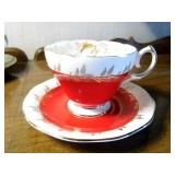 variety of china teacups & saucers,...