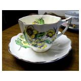 variety of china teacups & saucers,...