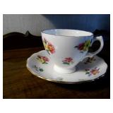 variety of china teacups & saucers,...