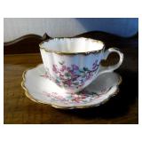 variety of china teacups & saucers,...