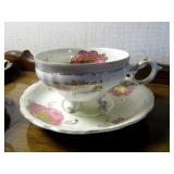 variety of china teacups & saucers,...