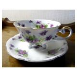 variety of china teacups & saucers,...
