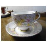 variety of china teacups & saucers,...