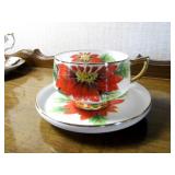 variety of china teacups & saucers,...