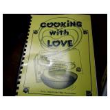 box of cookbooks includes; Sourdoug...