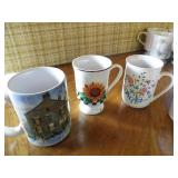 box of random glass coffee cups...