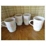 box of random glass coffee cups...