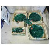 Mistletoe dishware set green...