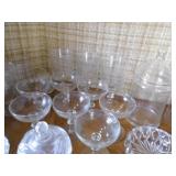 misc glassware...