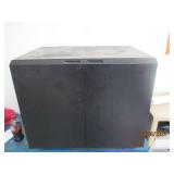 Metal 2-tier rolling shop cabinet a...