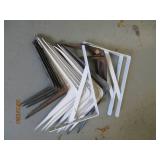 Collection of metal shelf brackets...