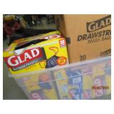 Storage tote generously overflowing...