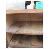 2-door rolling wood shop cabinet wi...