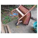 Vintage all metal wheelbarrow, self...