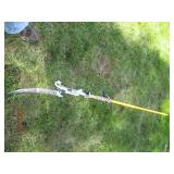 Manually operated tree trimming saw...