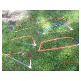 Collection of assorted hack saws...