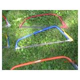 Collection of assorted hack saws...