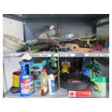 2 shelves full of lawn and garden s...