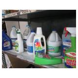 Lot of bleach and other cleaners...