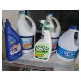 Lot of bleach and other cleaners...