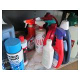Lot of household cleaners...