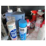 Lot of household cleaners...