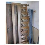 Queen headboard and bed frame, also...