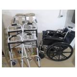 2 Walkers and a wheelchair...
