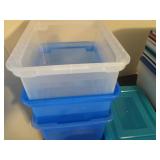 Lot of storage totes with covers