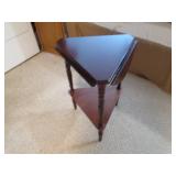 Round 3 sided drop leaf end table, ...