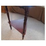 Round 3 sided drop leaf end table, ...