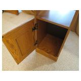 End table measures 13" wide 27" tal...
