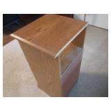End table measures 13" wide 27" tal...