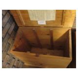 Solid wood dairy themed storage box...